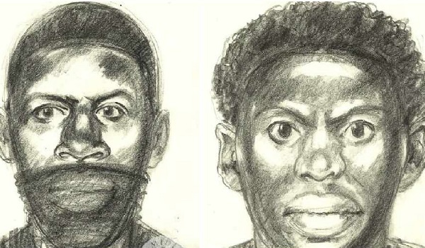 An artist's impression of the suspects