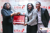 Abiola Bawuah, CEO of UBA Ghana was presented a certificate of honour