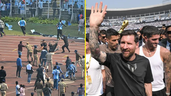 Fans vandalise stadium as Messi's visit to India turns chaotic