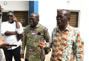 A photo of leadership members of the Ghana Federation of Labour