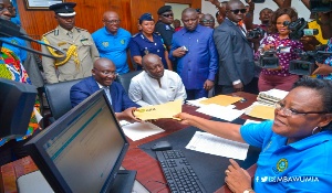 Dr Bawumia was filing his tax returns at the GRA office