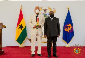 The late ET Mensah in shots with the President, Nana Addo Dankwa Akufo-Addo