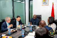 Dr Ato Forson with Wencai Zhang, Managing Director of World Bank Group during the meeting