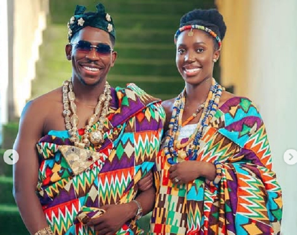 Nigerian gospel musician, Moses Bliss and his Ghanaian wife, Marie Wiseborn