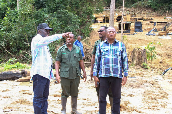 The Deputy Minister paid a working visit to the Tano Nimiri Forest