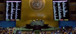 A wide view of the resumed 11th Emergency Special Session of the General Assembly on Ukraine
