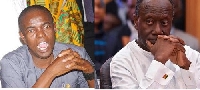 Ace journalist Kwesi Pratt and Kenneth Nana Yaw Ofori-Atta, Finance Minister, in an enhanced image