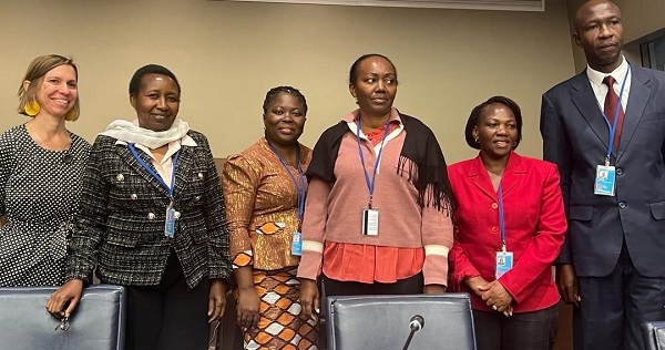 Ghana's delegation at the UN Commission Session