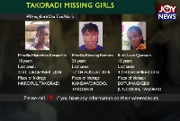 The girls were kidnapped in Takoradi