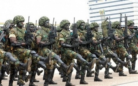 Soldiers in Ghana