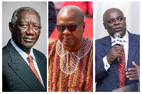 Samuel Koku Anyidoho (R) has criticised President Mahama (M)