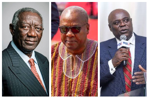 Samuel Koku Anyidoho (R) has criticised President Mahama (M) Samuel Koku Anyidoho (R) has criticised President Mahama (M)