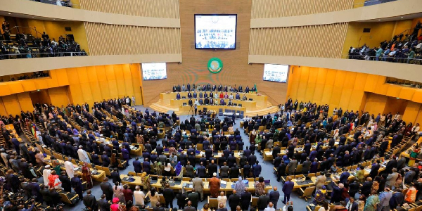 African heads of state and delegates attend the opening of the 38th Ordinary Session