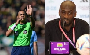 Referee Ismail Elfath and Coach Otto Addo