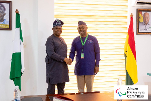 His Excellency Ifedayo Adeoye (L) and Samson Deen (R)