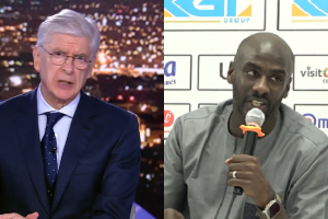 A photo of Arsene Wenger and Otto Addo