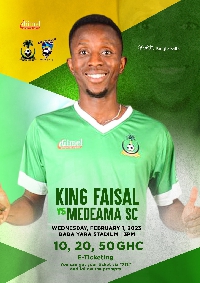 King Faisal Football Club and Medeama SC will face off on Wednesday