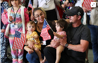 Some of the first group of white South Africans granted refugee status