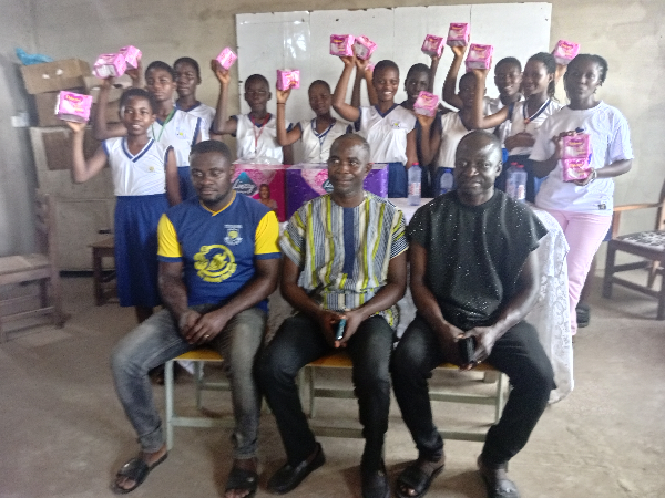 Members of the Sir Bright Foundation at the donation excercise