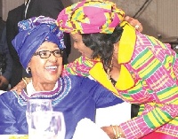 Flashback: Winnie Mandela and Nana Konadu Agyeman Rawlings in a tete-a-tete