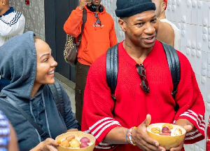 Meagan Good and her husband Majors have arrived in Guinea