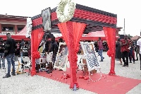 The funeral grounds of the late Ebony Reigns