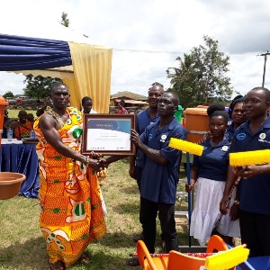 Nyamebekyere and Koduakrom community step up for their awards