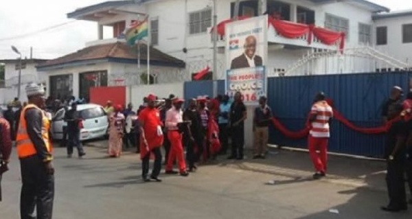 Entrance of the NPP headquarters