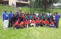 A group photograph of the participants with the technical team