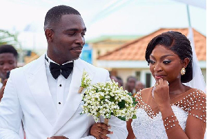 The late Flying Officer Manean Twum Ampadu and his wife, Lieutenant Ewuradwoa Kumi-Kyeremeh