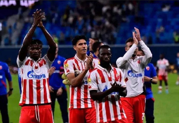 Edmund Addo and Osman Bukari are two of over 10 foreign players currently at Red Star Belgrade