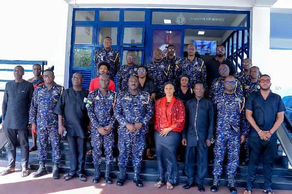 Sarah Adwoa Safo led the Kantanka family to pay a courtesy call on the IGP on Friday