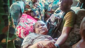 Amina Abubakar is now being treated in hospital after her rescue Amina Abubakar is now being treated in hospital after her rescue