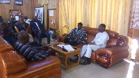 Energy Minister, Peter Amewu with the Northern Regional Minister Salifu Saed, others