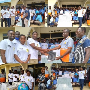 The items donated included mathematical sets, exercise books, graph board etc