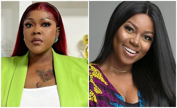 Mona Gucci (L) has been fined for making some defamatory comments against Yvonne Nelson (R)