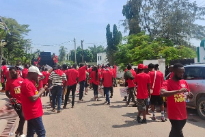 A picture of the youth group who petitioned the government