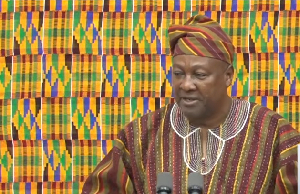 President John Dramani Mahama delivering the 2026 State of the Nation Address