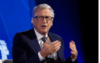 Bill Gates speaks at the annual Bloomberg Philanthropies Global Forum in Manhattan, New York City