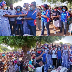 They visited several communities and organised mini-rallies