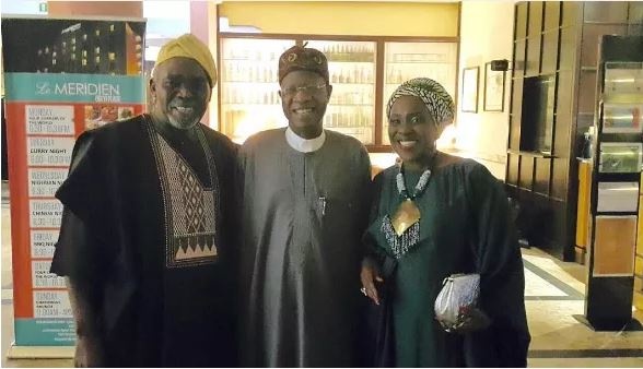 Joke Silva, Olu Jacobs, Lai Muhammed at the 2016 AMAA