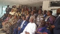 Nana Marfo Amaniampong in a group photo with industry stakeholders