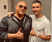 Vin Diesel (L) shared the news on Instagram on after meeting Ronaldo in Saudi Arabia