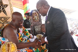 President Nana Addo Dankwa Akufo-Addo with Former President John Mahama