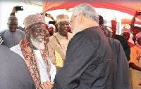 Late Jerry John Rawlings and Chief Imam Sheikh Dr Usman Nuhu Sharubutu