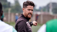 Gambia coach Johnathan McKinstry