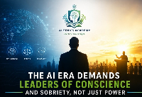 Photo containing inscription about AI
