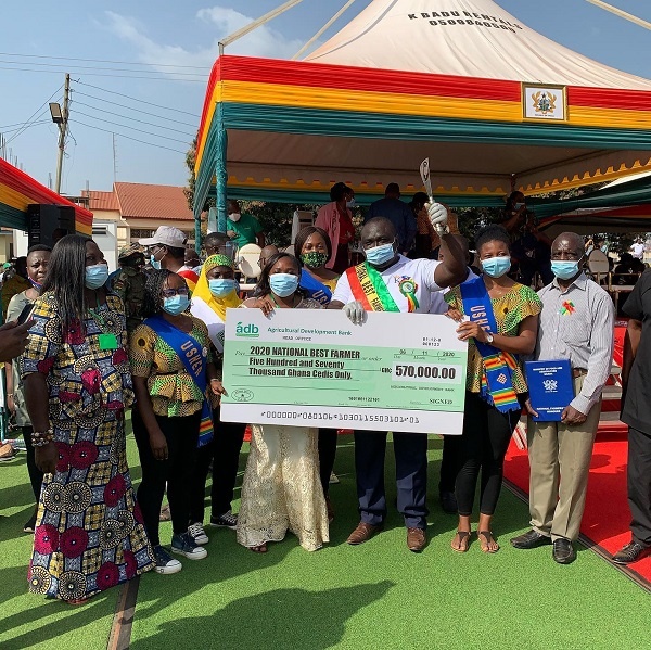 Solomon Kojo Kusi was adjudged the ultimate winner at the 35th  National Farmers
