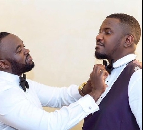 John Dumelo and friend Fred Nuamah