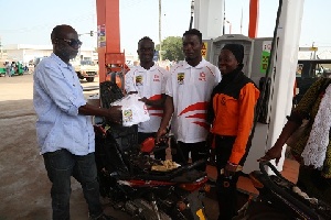 Hearts of Oak gave out free fuel and branded 